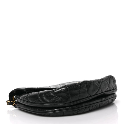 Chanel Glazed Calfskin Quilted Medium Bubble CC Flap Black 4 of 8