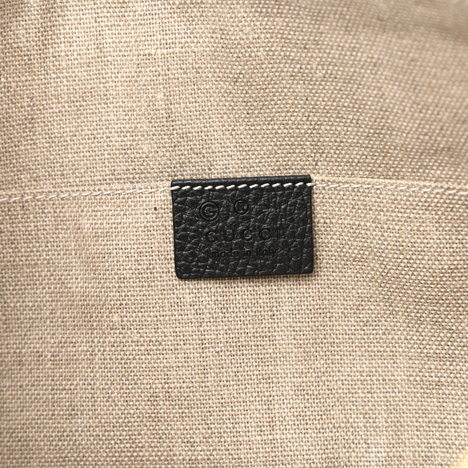 Gucci Pebbled Calfskin Large Bamboo Clutch Black 6 of 7