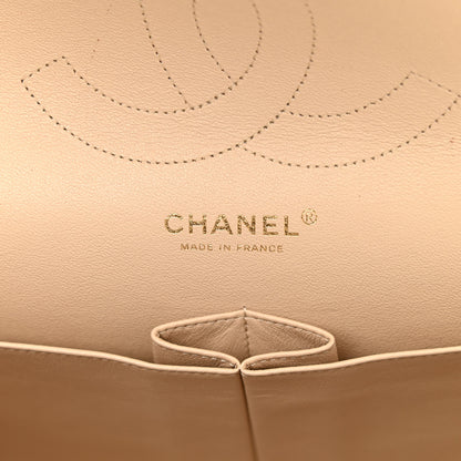 Chanel Lambskin Quilted Jumbo Double Flap Beige 7 of 10