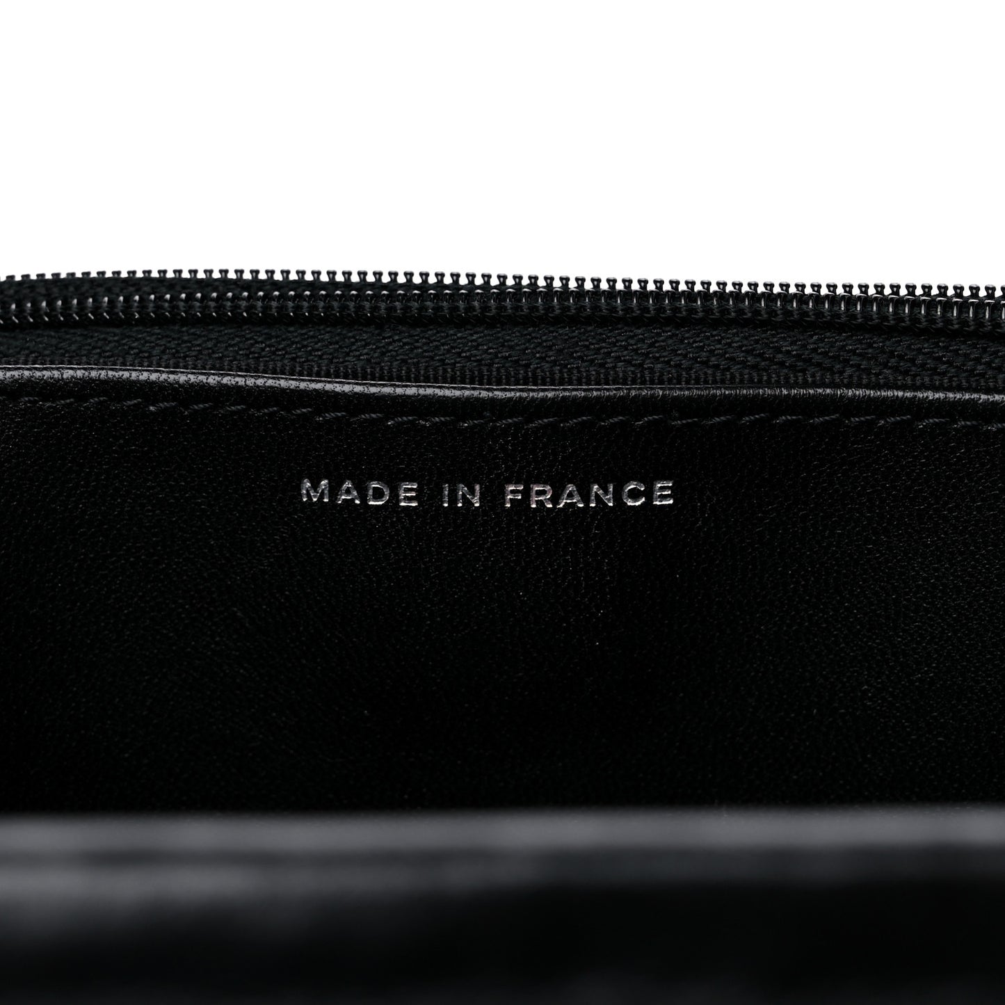Lambskin Quilted Wallet On Chain WOC So Black