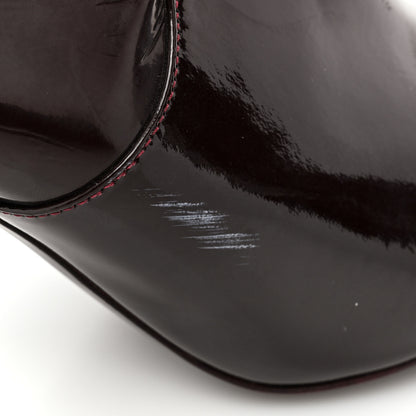 Louis Vuitton Patent Uniformes Silhouette Ankle Boots 36 Bordeaux 10 of 11