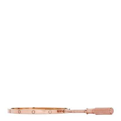 Cartier 18K Pink Gold Small LOVE Bracelet 17 3 of 8