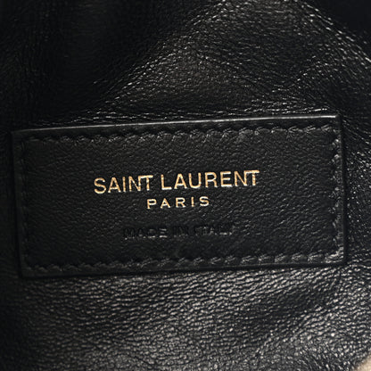 Saint Laurent Lambskin Quilted Gaby Zipped Pouch Black 6 of 14