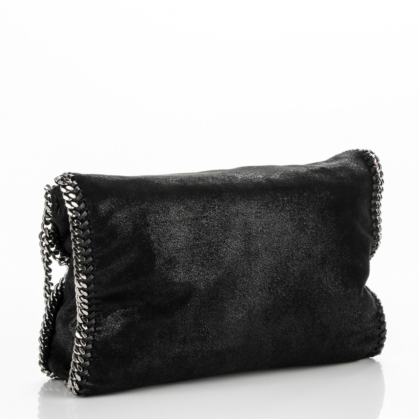 Shaggy Deer Falabella Fold Over Tote Black