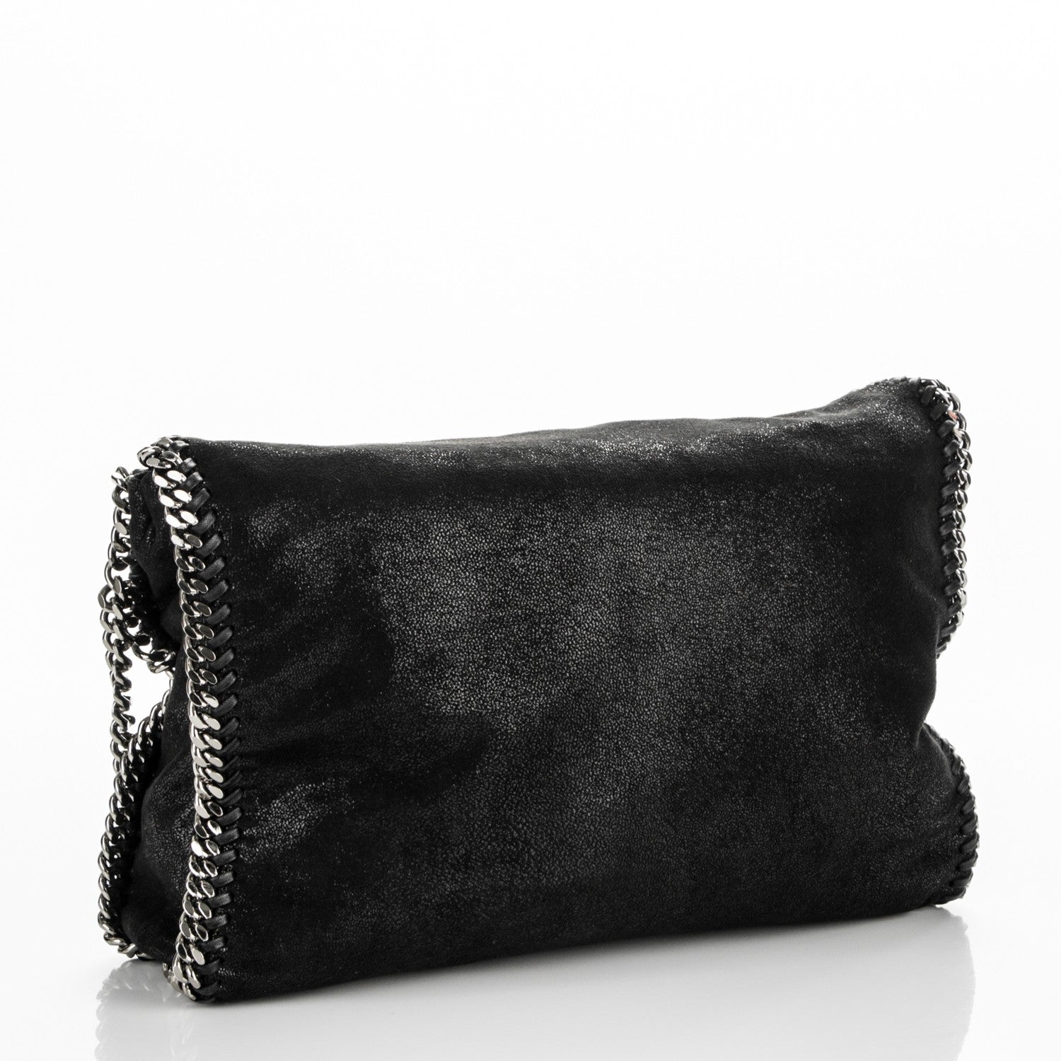 Stella McCartney Shaggy Deer Falabella Fold Over Tote Black 3 of 8