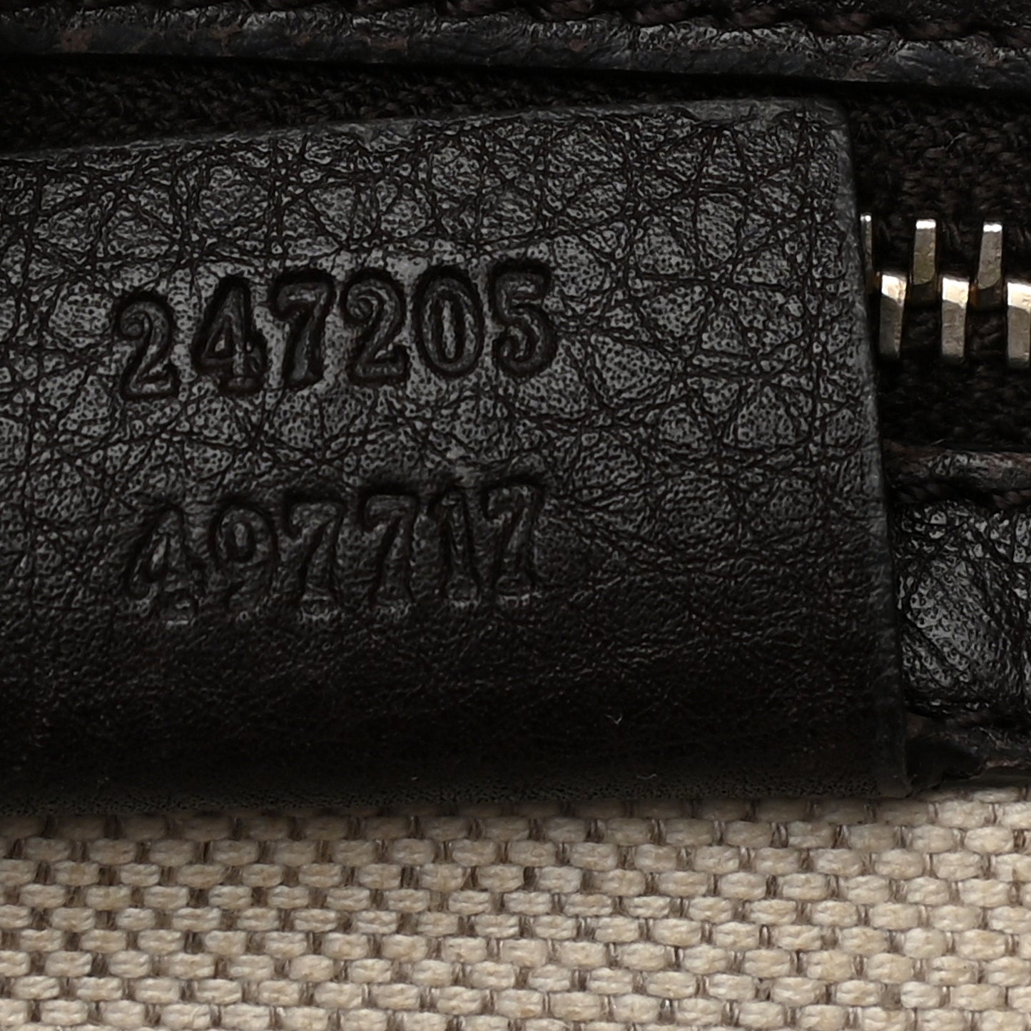 Calfskin Vintage Web Medium Boston Dark Brown
