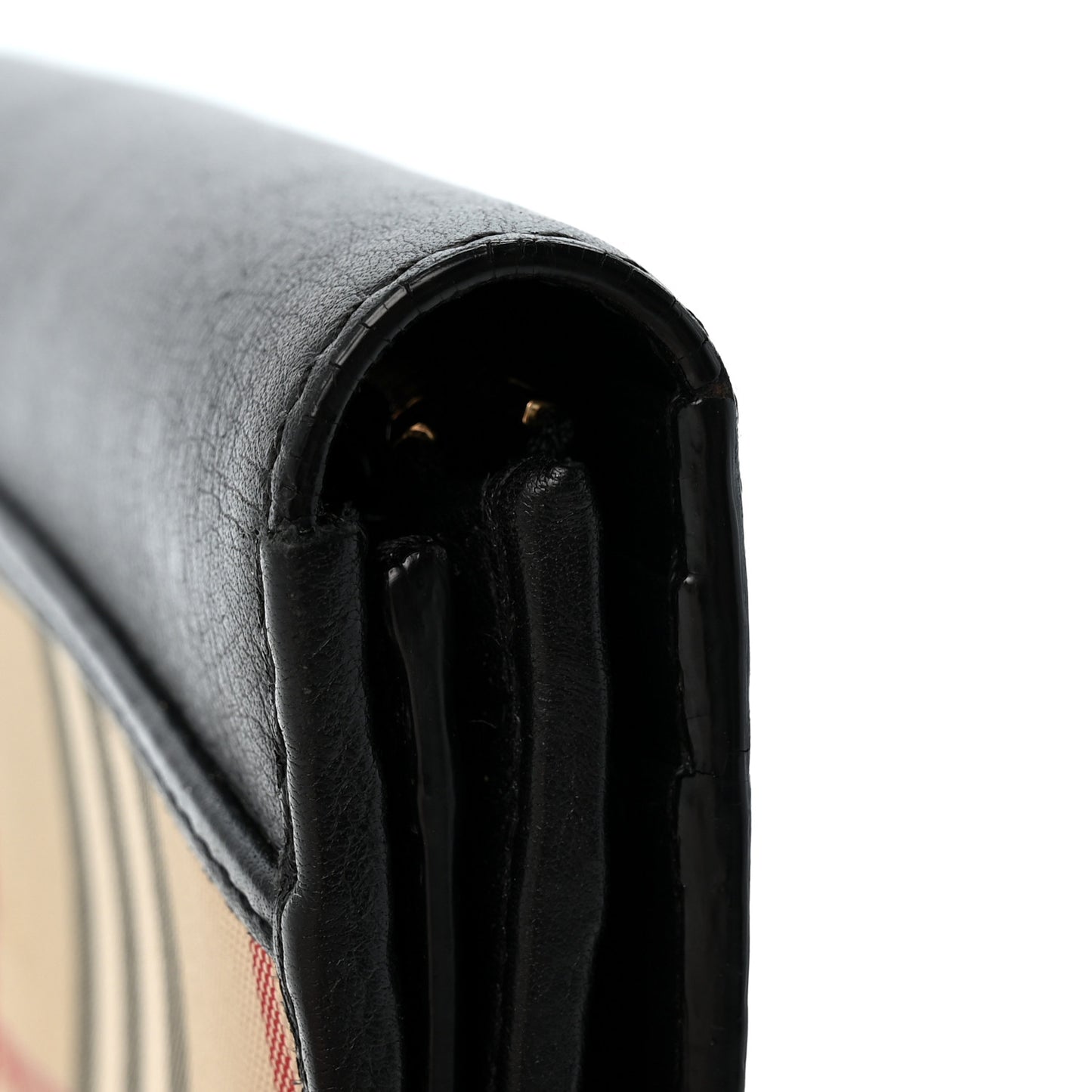 Calfskin Horseferry Check Porter Continental Wallet Black