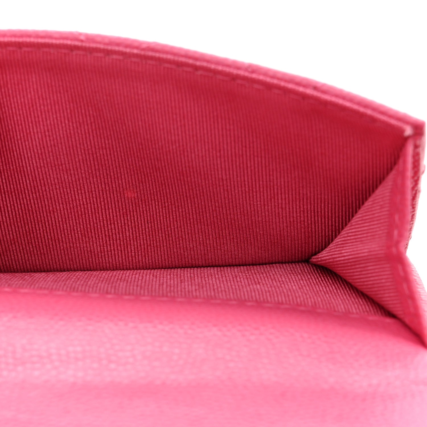 Chanel Caviar Quilted Tri-Fold Flap Wallet Pink 6 of 8