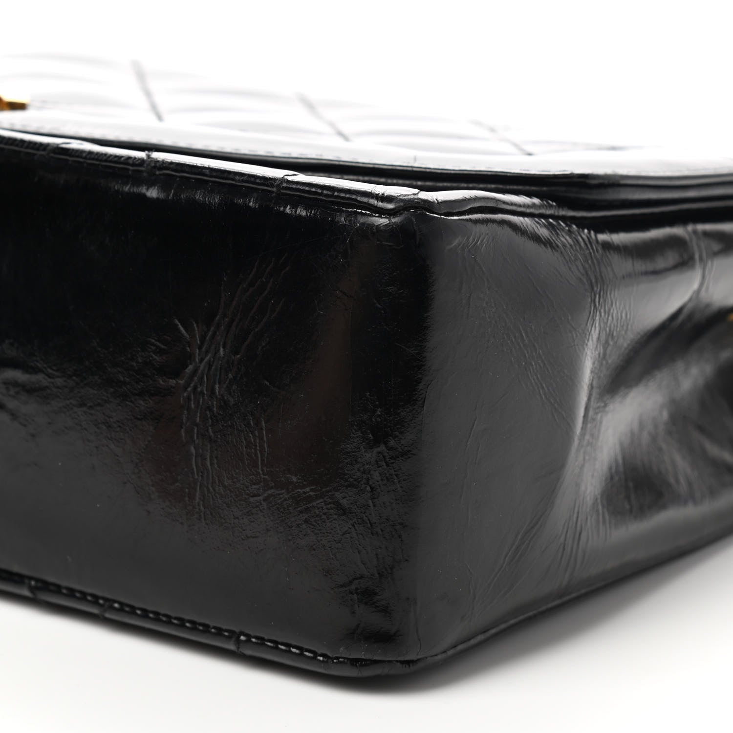 Chanel Patent Quilted Medium Single Flap Bag Black 10 of 11