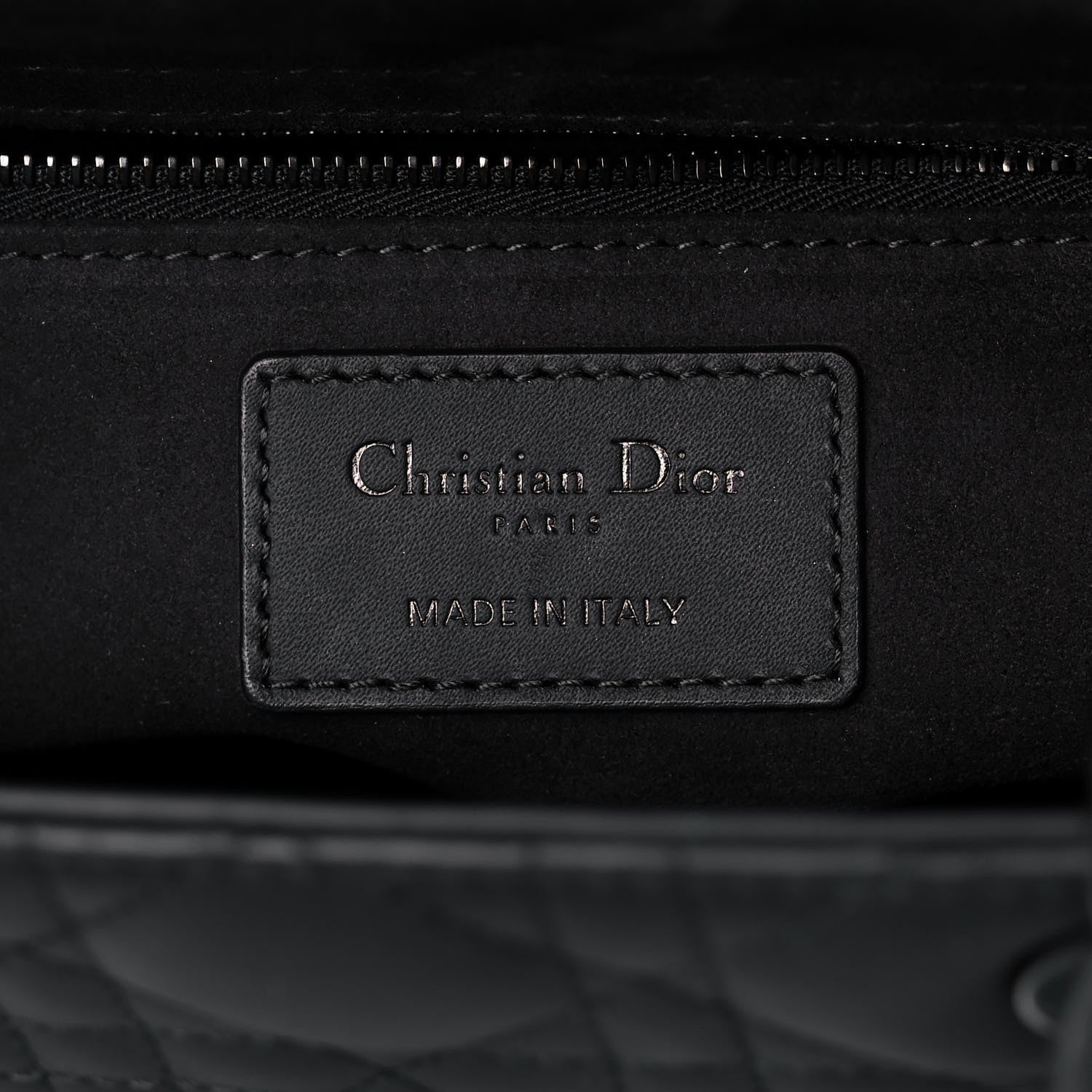 Christian Dior Ultra Matte Calfskin Cannage Medium Lady Dior Black 5 of 12