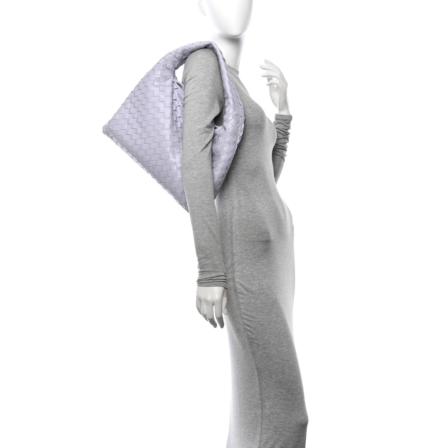 Bottega Veneta Calfskin Intrecciato Small Hop Oyster Lilac 2 of 11