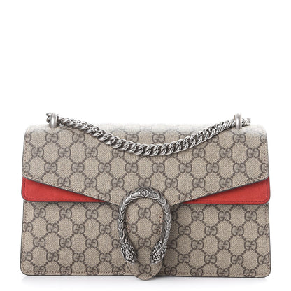 Gucci GG Supreme Monogram Small Dionysus Shoulder Bag Red 1 of 9