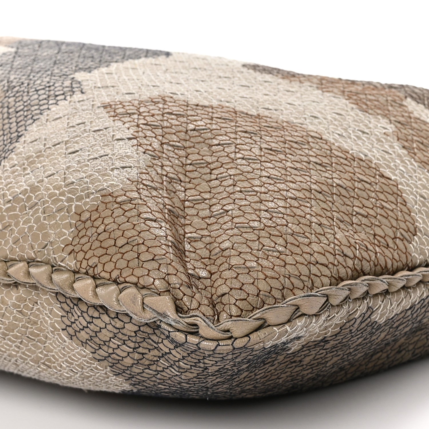 Bottega Veneta Nappa Intrecciato Camo Embroidered Large Veneta Hobo Taupe 9 of 10