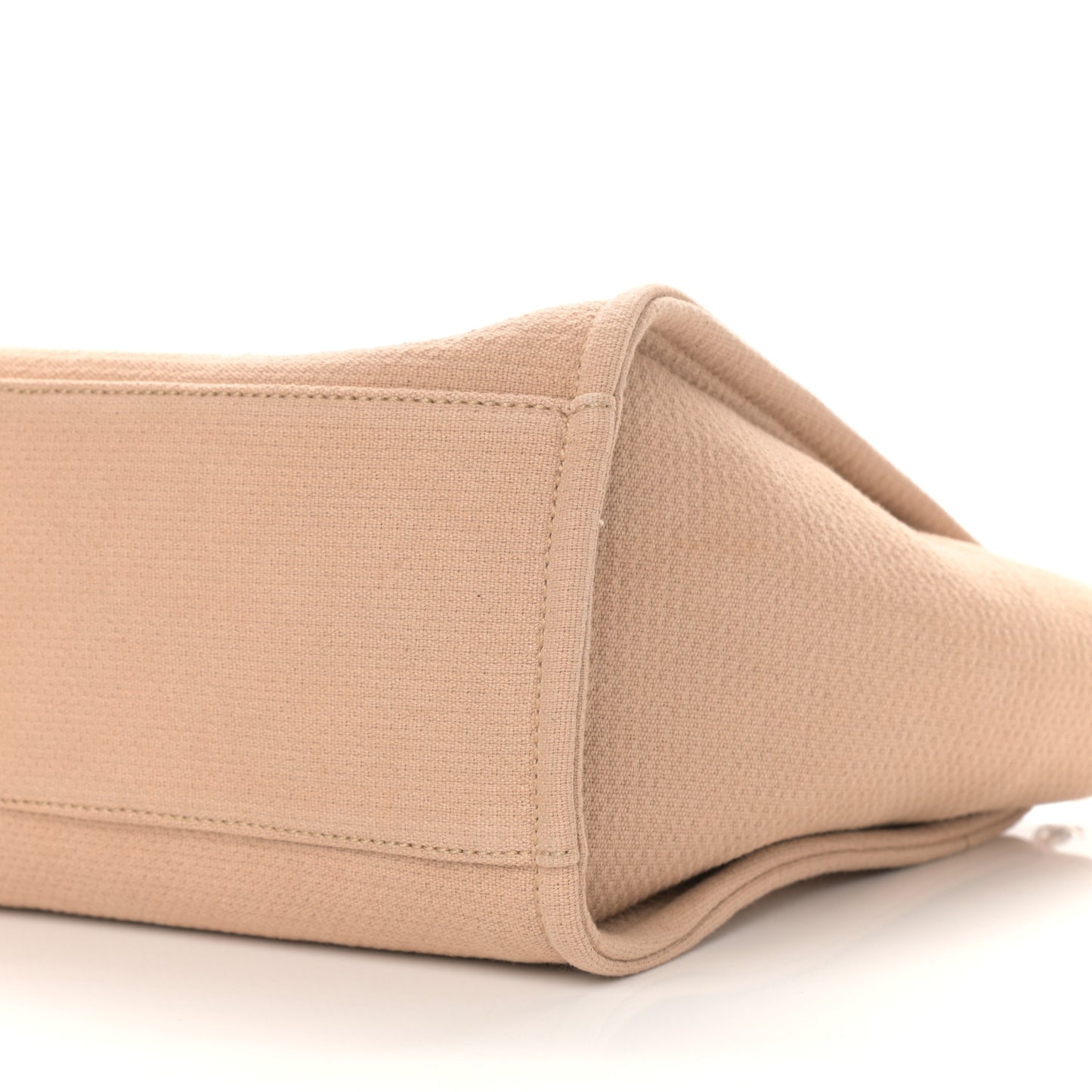 Mixed Fibers Small Deauville Tote Beige
