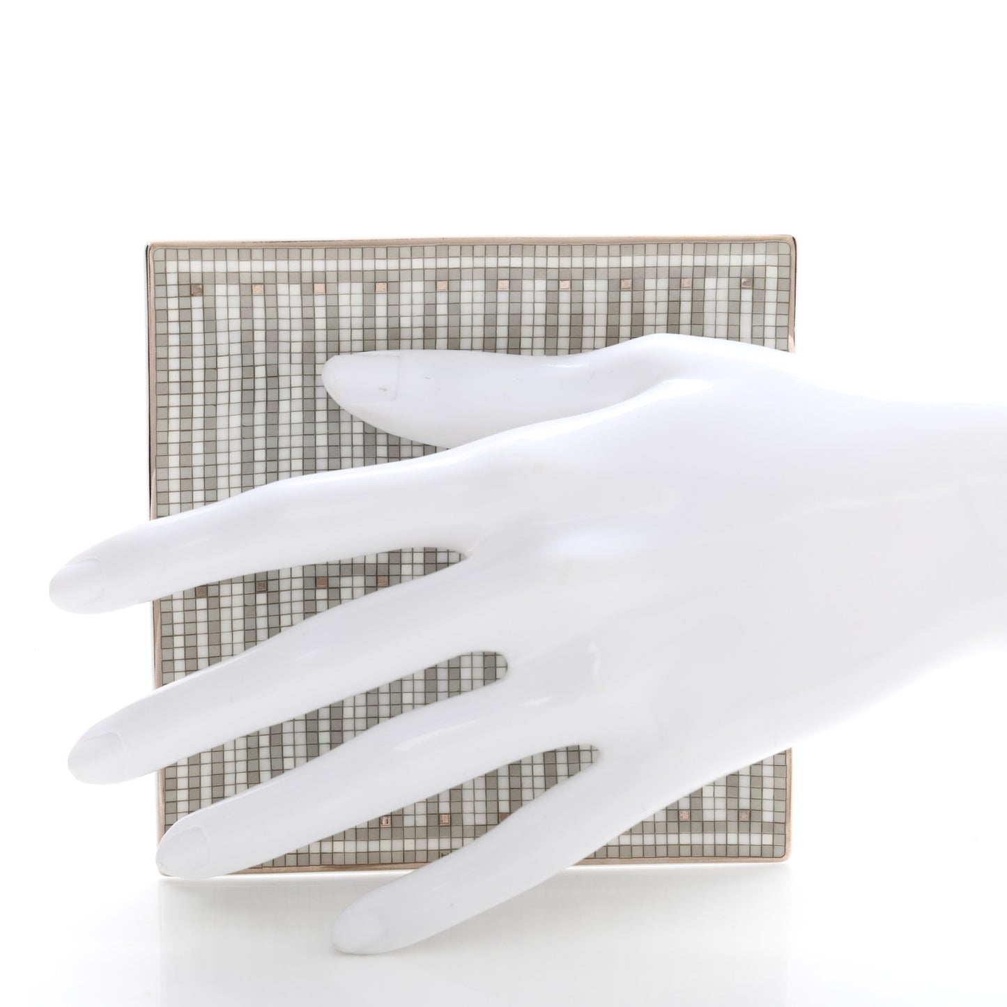 Porcelain Mosaique Au 24 Platine Square Plate N°2