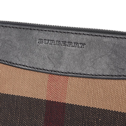 Burberry Mega Check Peyton Crossbody Clutch Bag Black 8 of 8