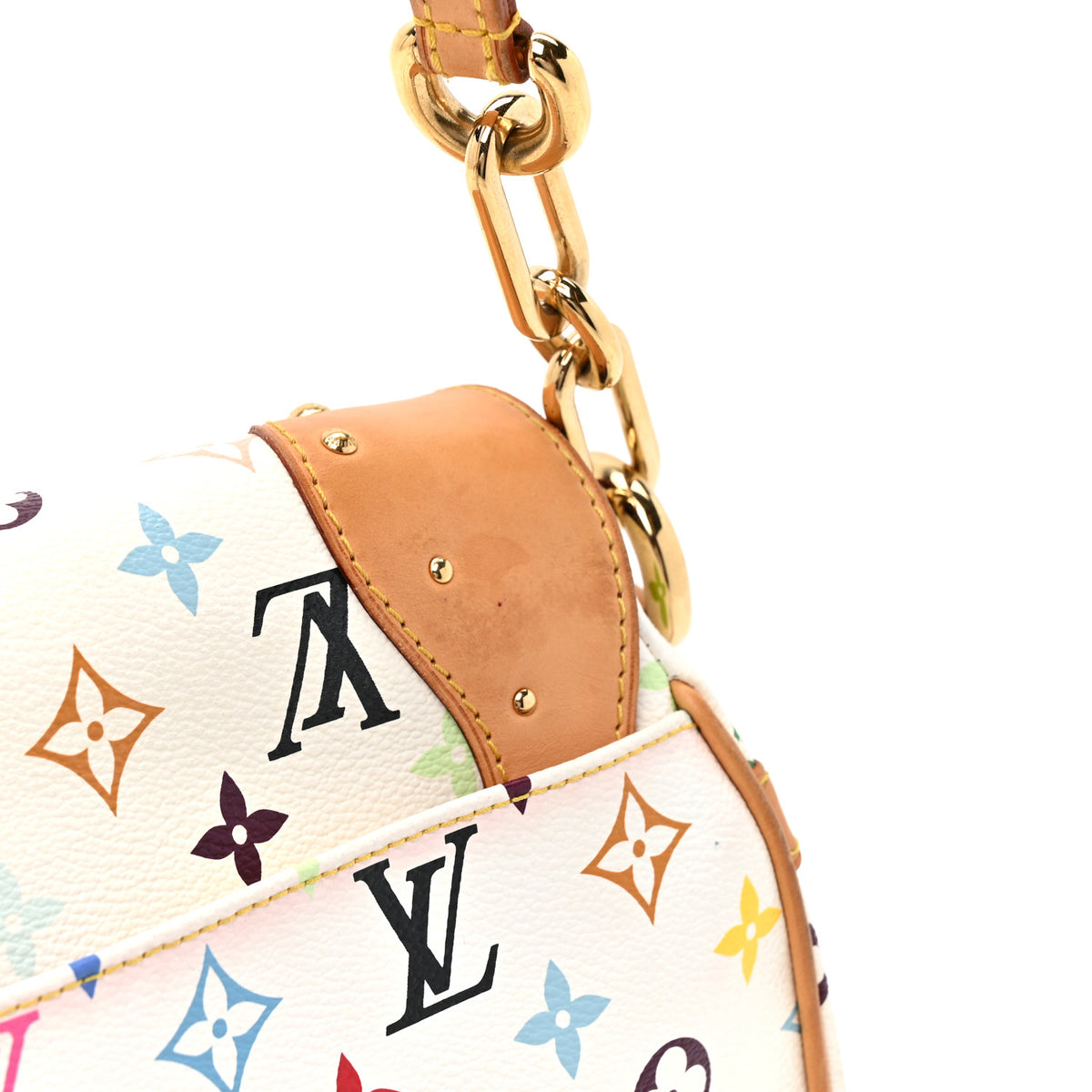 Monogram Multicolor Beverly MM White