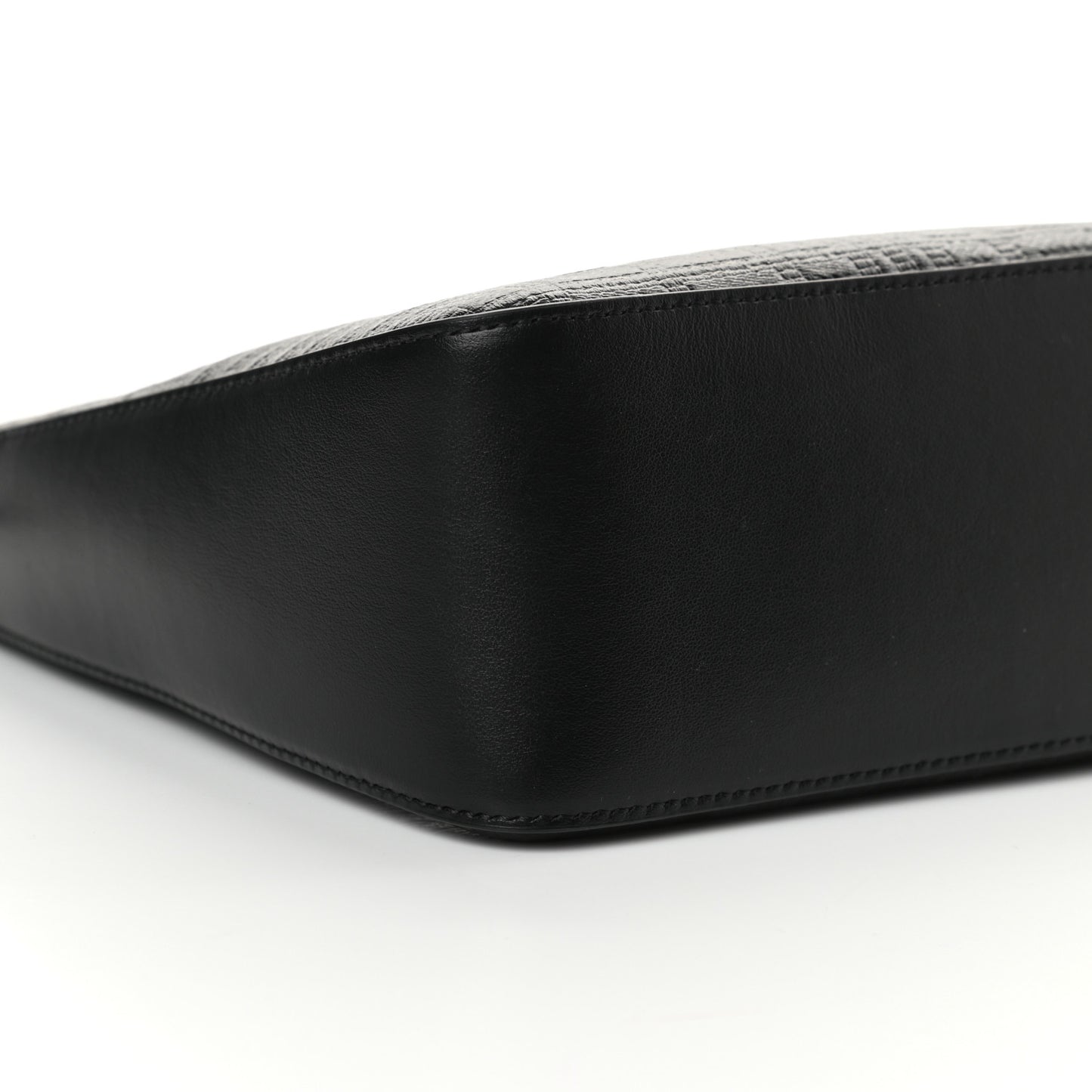 Coated Canvas Logo 4G Embossed Small Moon Cut Out Shoulder Bag Black