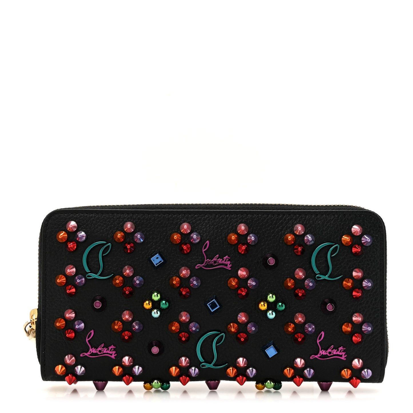 Calfskin Loubinthesky Panettone Wallet Black Multicolor