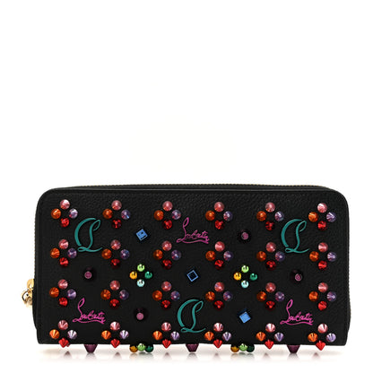 Christian Louboutin Calfskin Loubinthesky Panettone Wallet Black Multicolor 1 of 8