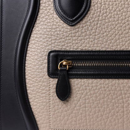 Celine Bullhide Calfskin Suede Mini Tri-Color Luggage Beige 8 of 15
