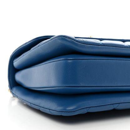 Chanel Lambskin Quilted Small Trendy CC Flap Dual Handle Bag Blue 9 of 10