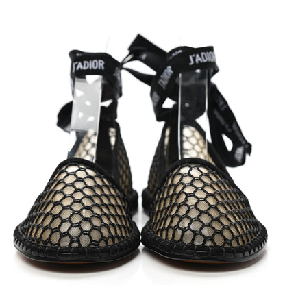 Christian Dior Suede Resille Nicely-D Ballet Flat 35 Black 4 of 8