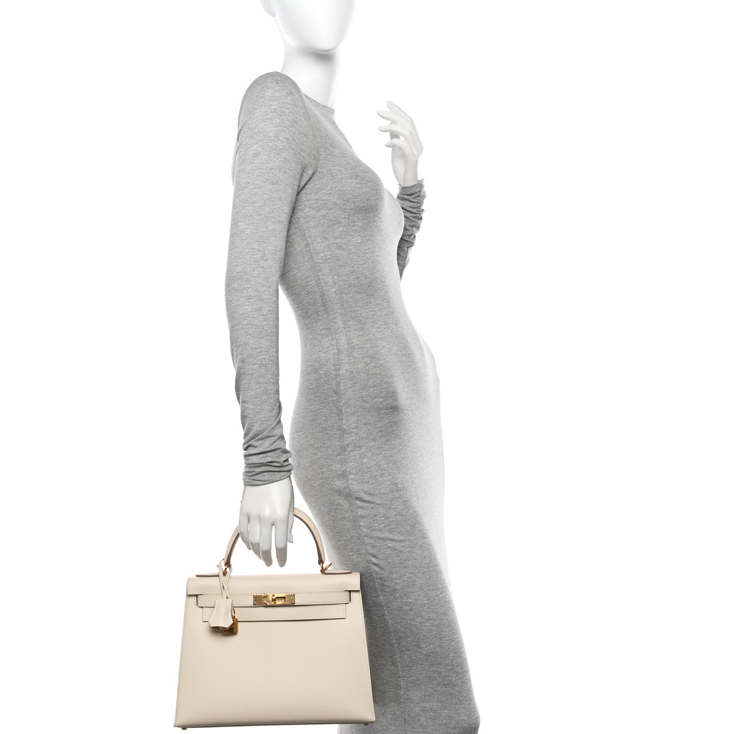 Hermes Epsom Kelly Sellier 28 Craie 2 of 11