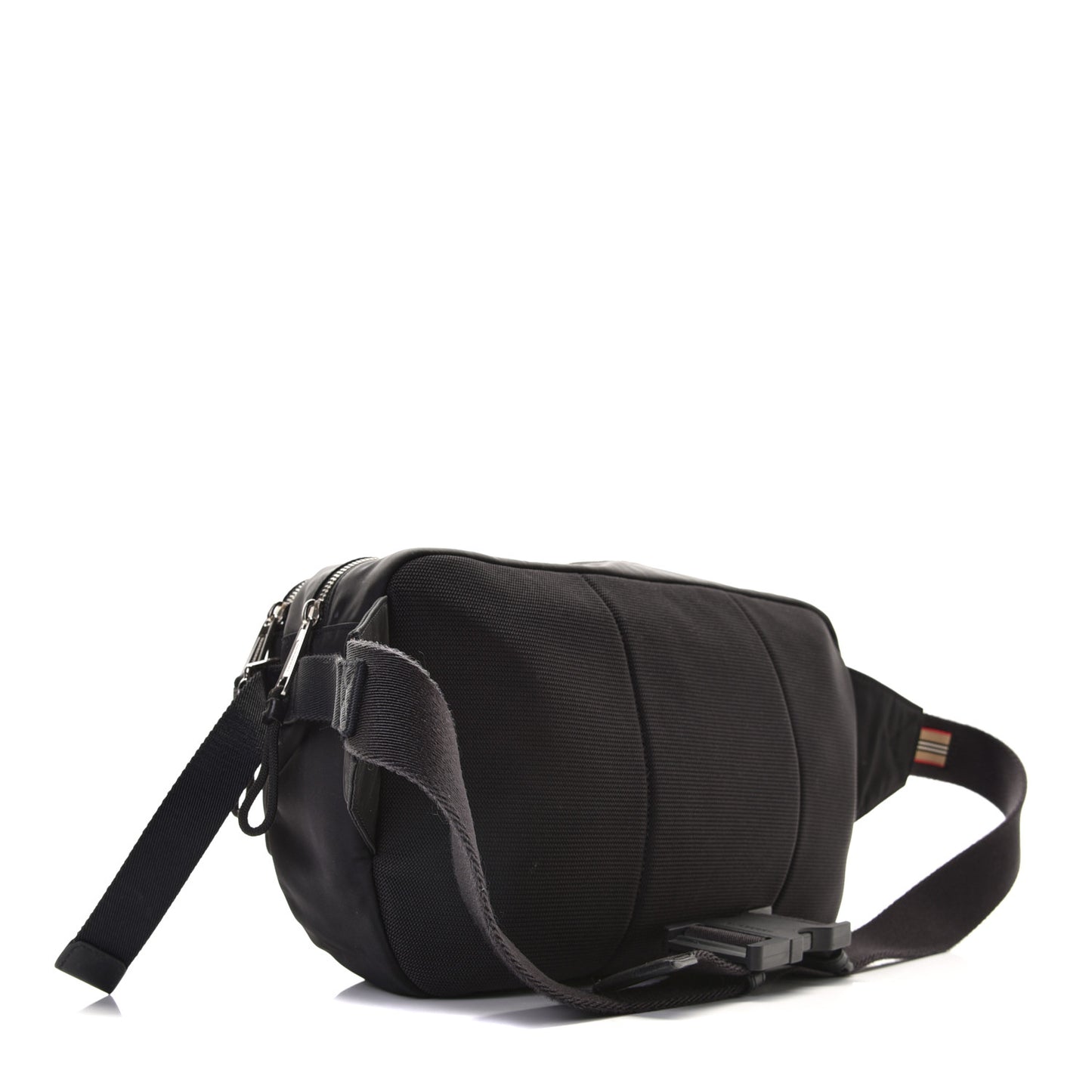 Econyl Logo Print Bum Bag Black