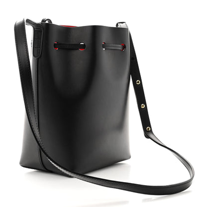 Mansur Gavriel Vegetable Tanned Calfskin Mini Bucket Bag Black Flamma 3 of 12
