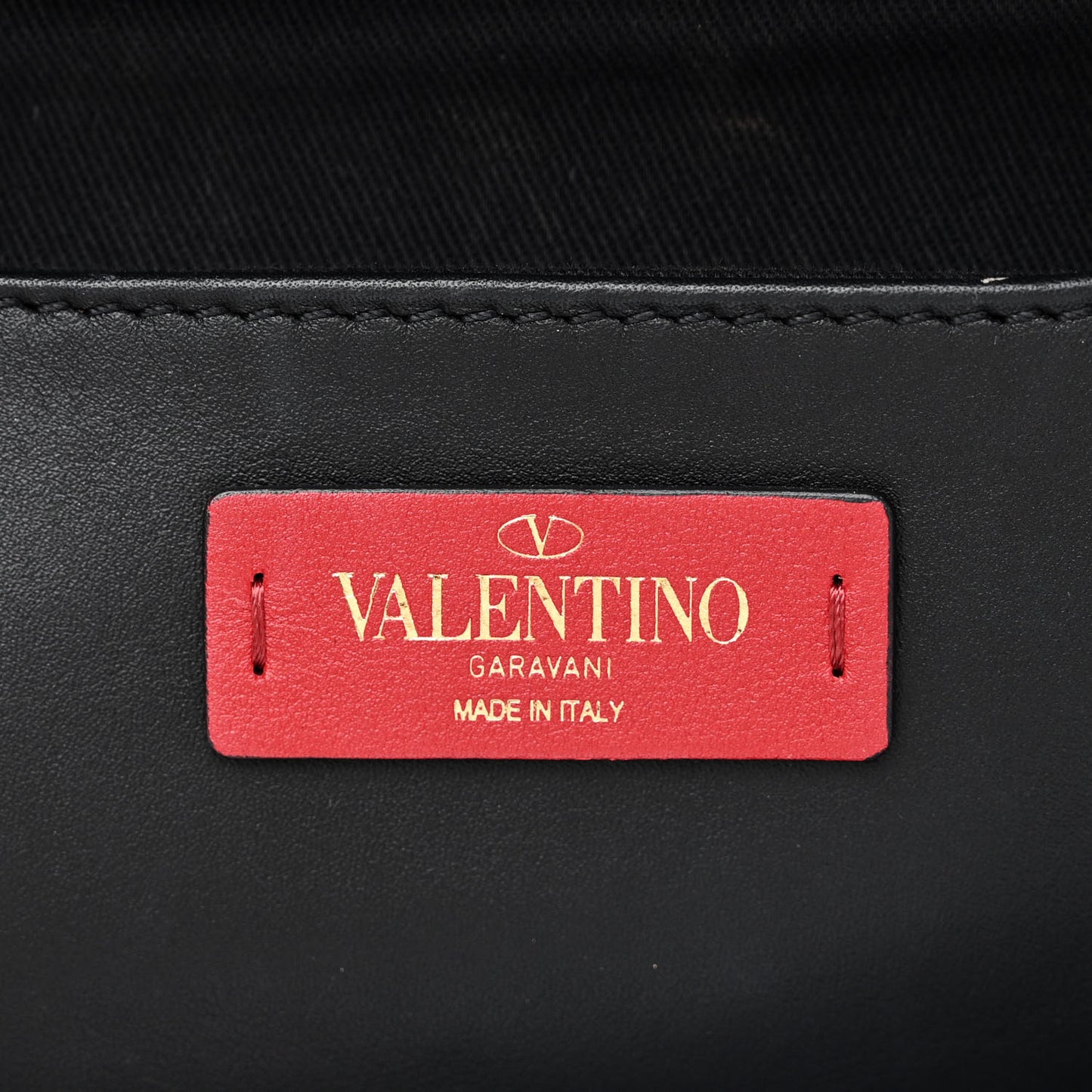 Printed Calfskin VLTN Tote Black