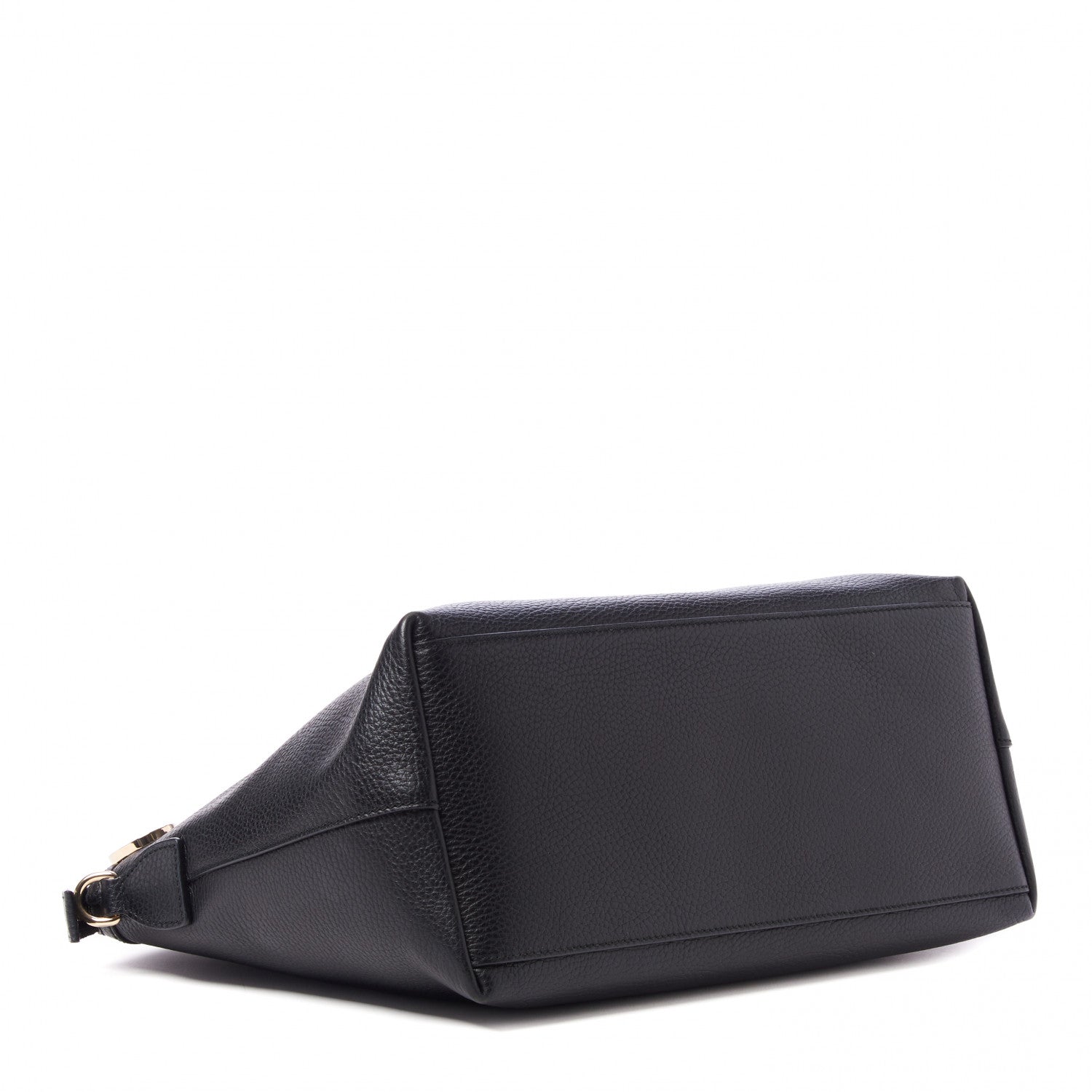 Gucci Dollar Calfskin GG Charm Dome Satchel Black 3 of 8