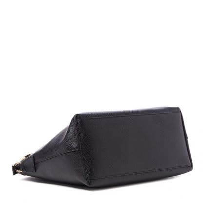 Gucci Dollar Calfskin GG Charm Dome Satchel Black 3 of 8