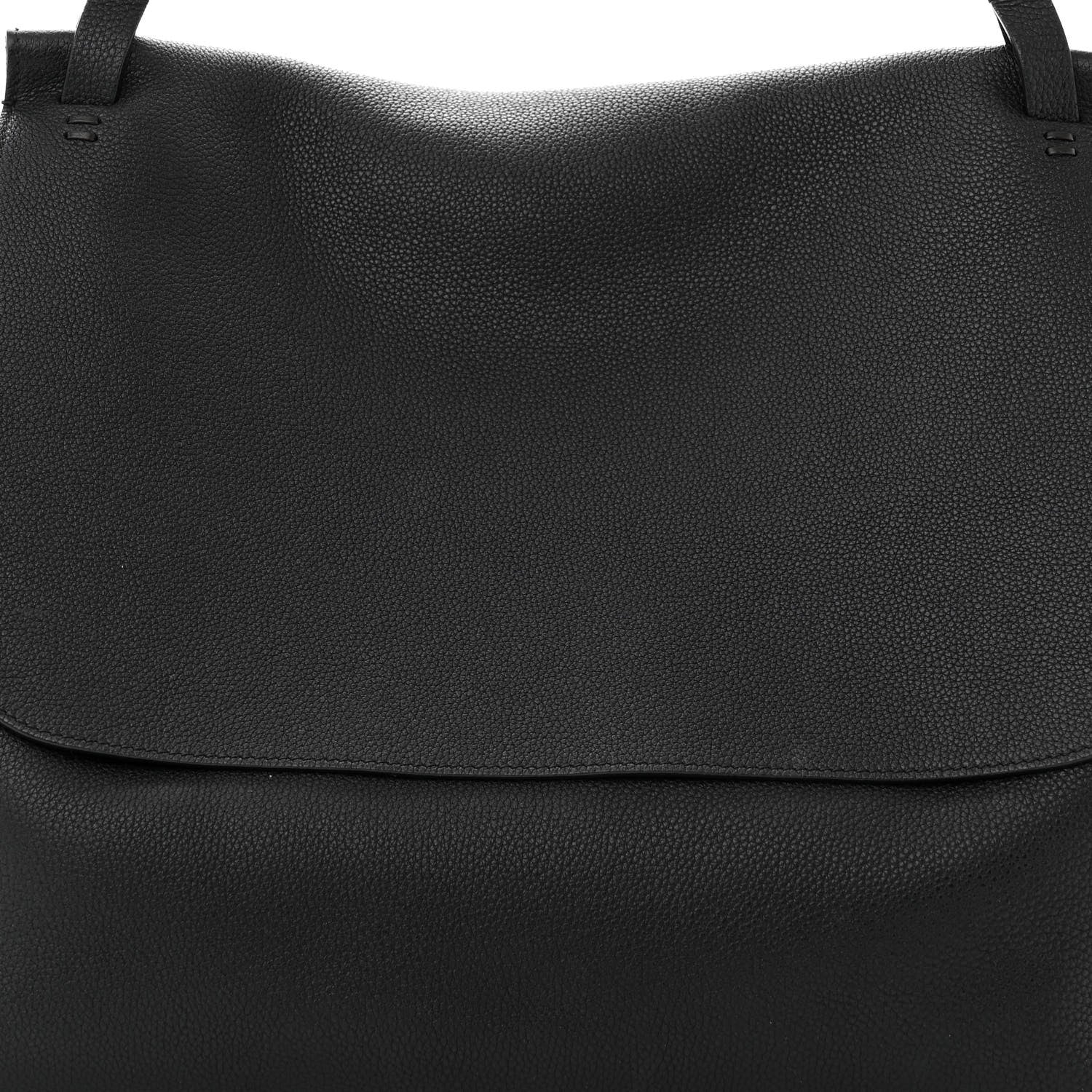 The Row Grained Calfskin Top Handle 14 Bag Black 7 of 10