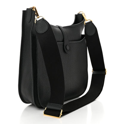 Hermes Taurillon Clemence EVELYNE III PM Black 3 of 11