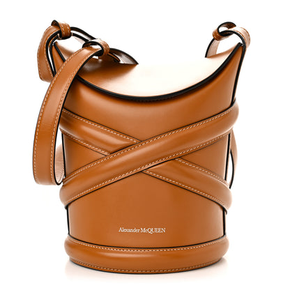 Alexander McQueen Calfskin The Curve Small Shoulder Bag Tan 1 of 11