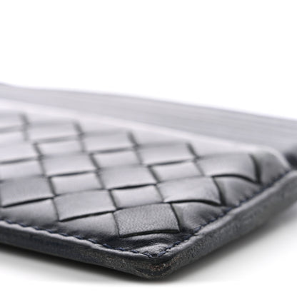 Bottega Veneta Nappa Intrecciato Card Holder Deep Blue 10 of 11