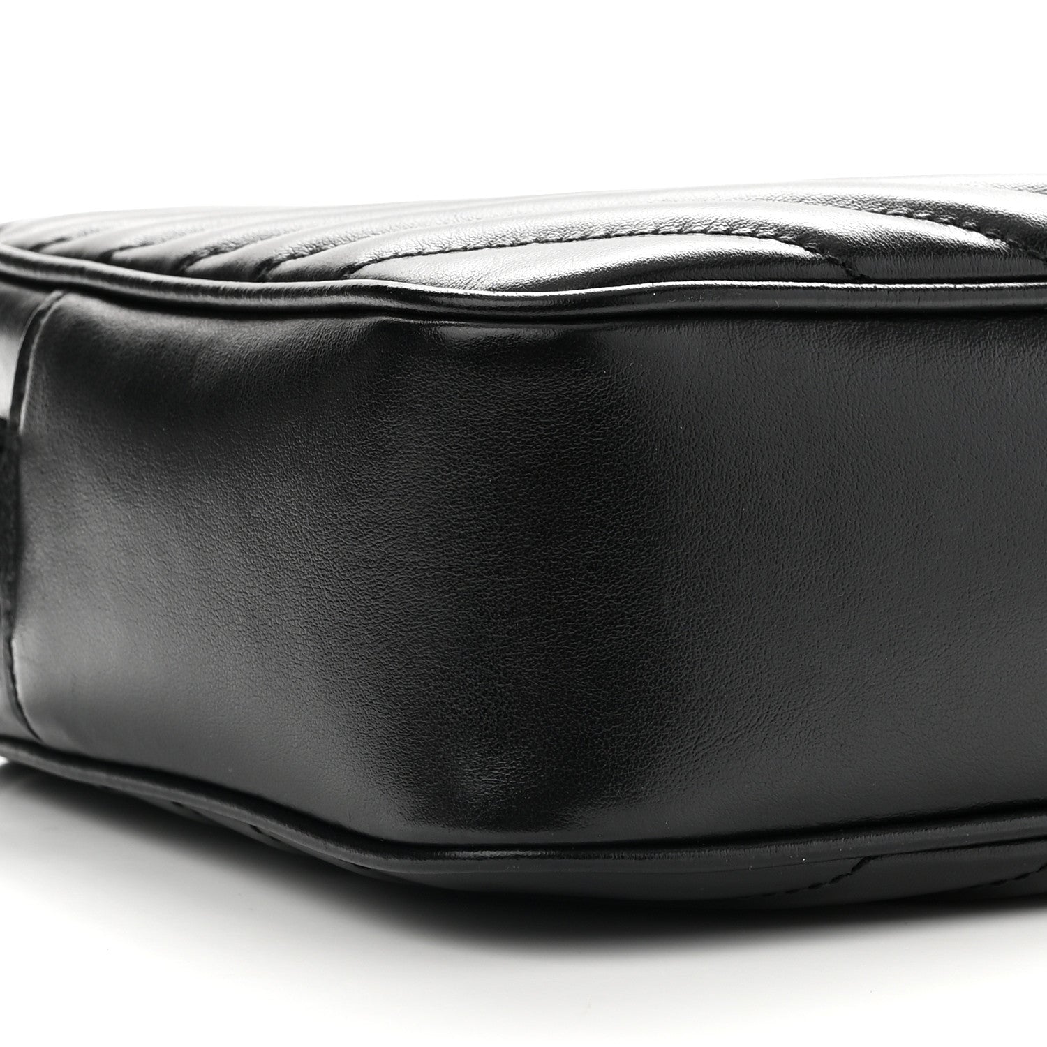 Saint Laurent Calfskin Matelasse Monogram Lou Camera Bag Black 6 of 7