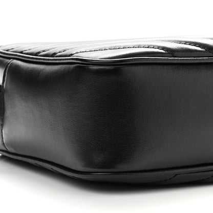 Saint Laurent Calfskin Matelasse Monogram Lou Camera Bag Black 6 of 7