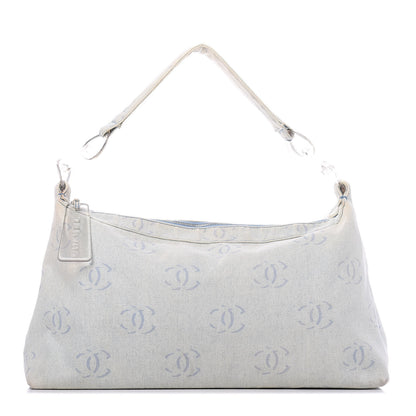 Chanel Canvas CC Hobo Light Blue 1 of 10
