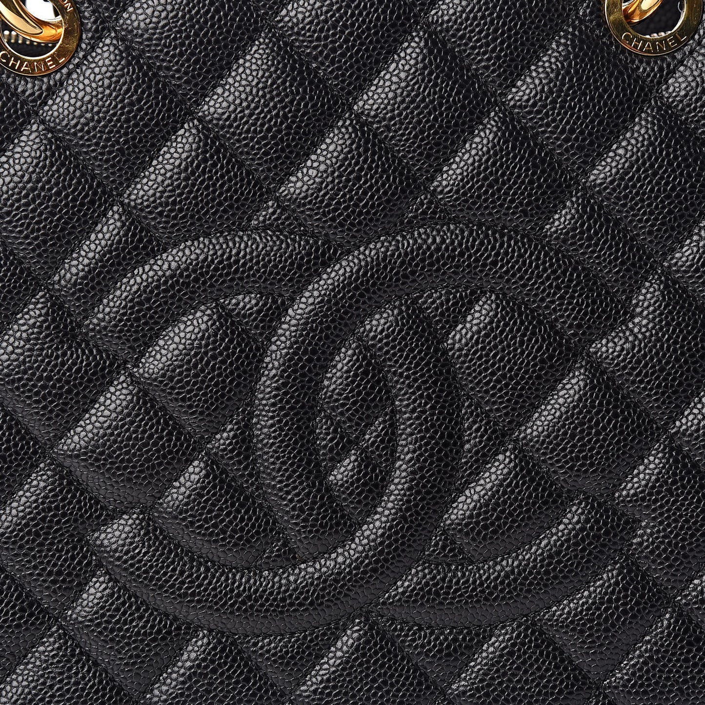 Caviar Quilted XL Grand Shopping Tote GST Black