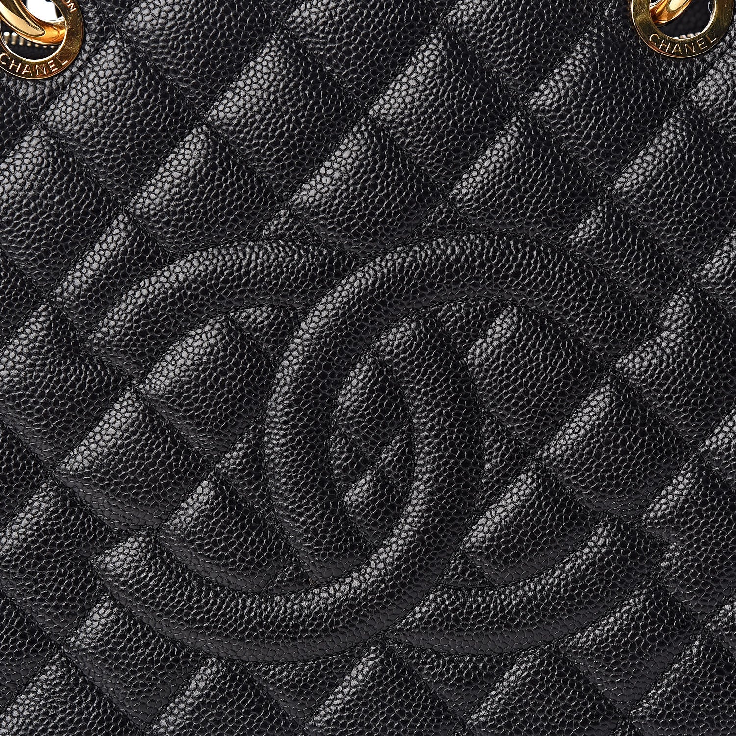 Chanel Caviar Quilted XL Grand Shopping Tote GST Black 8 of 12