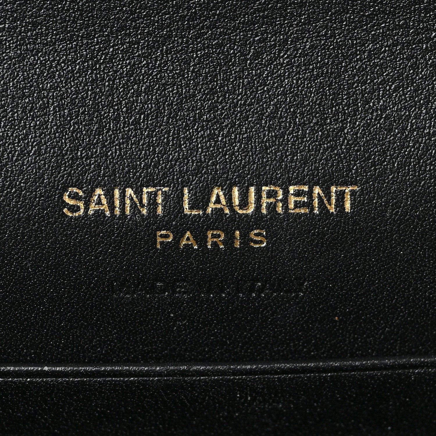 Saint Laurent Calfskin Crocodile Embossed Small Monogram Envelope Wallet Blue 6 of 6