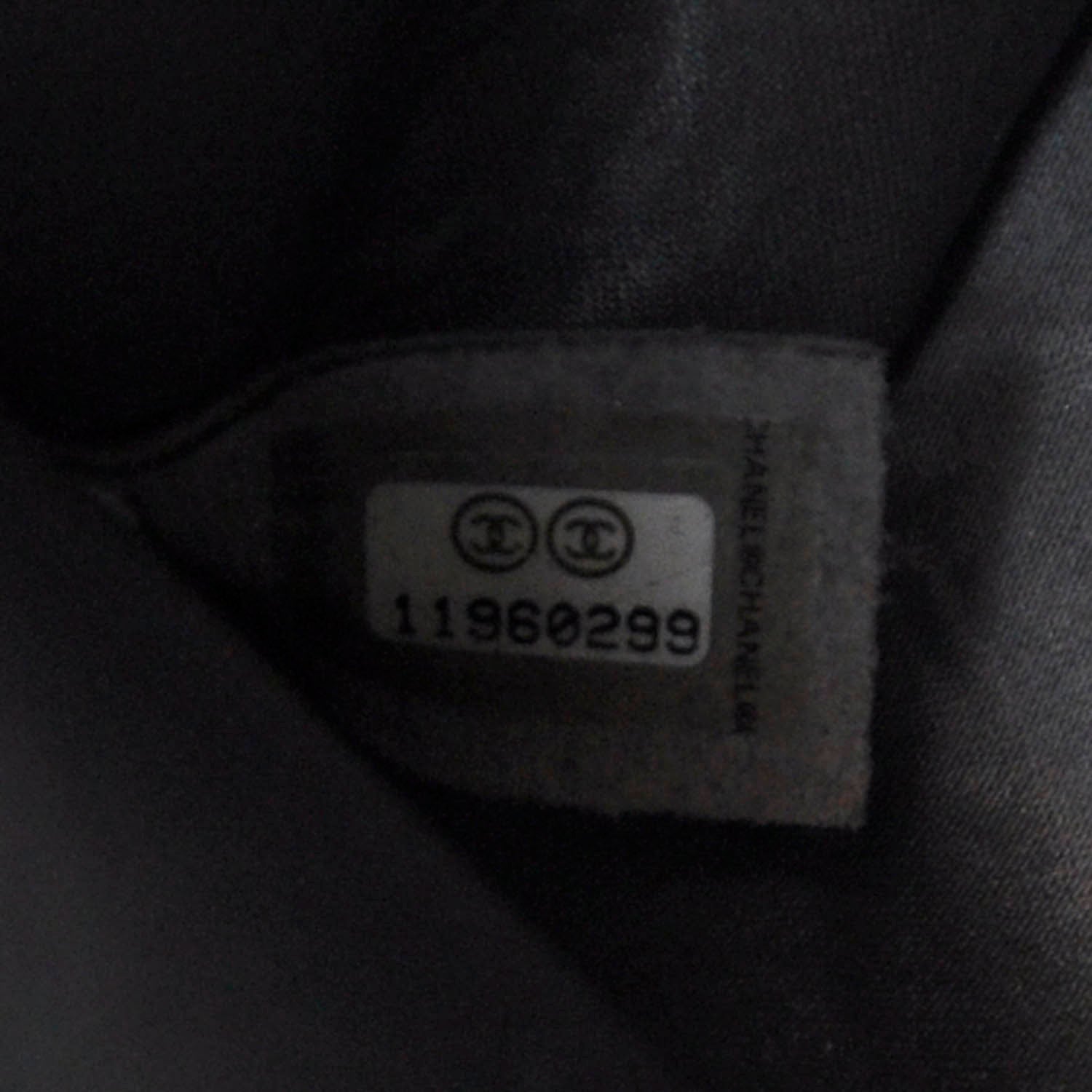 Chanel Metallic Patent Calfskin Lucky Symbols Pochette Silver 7 of 8