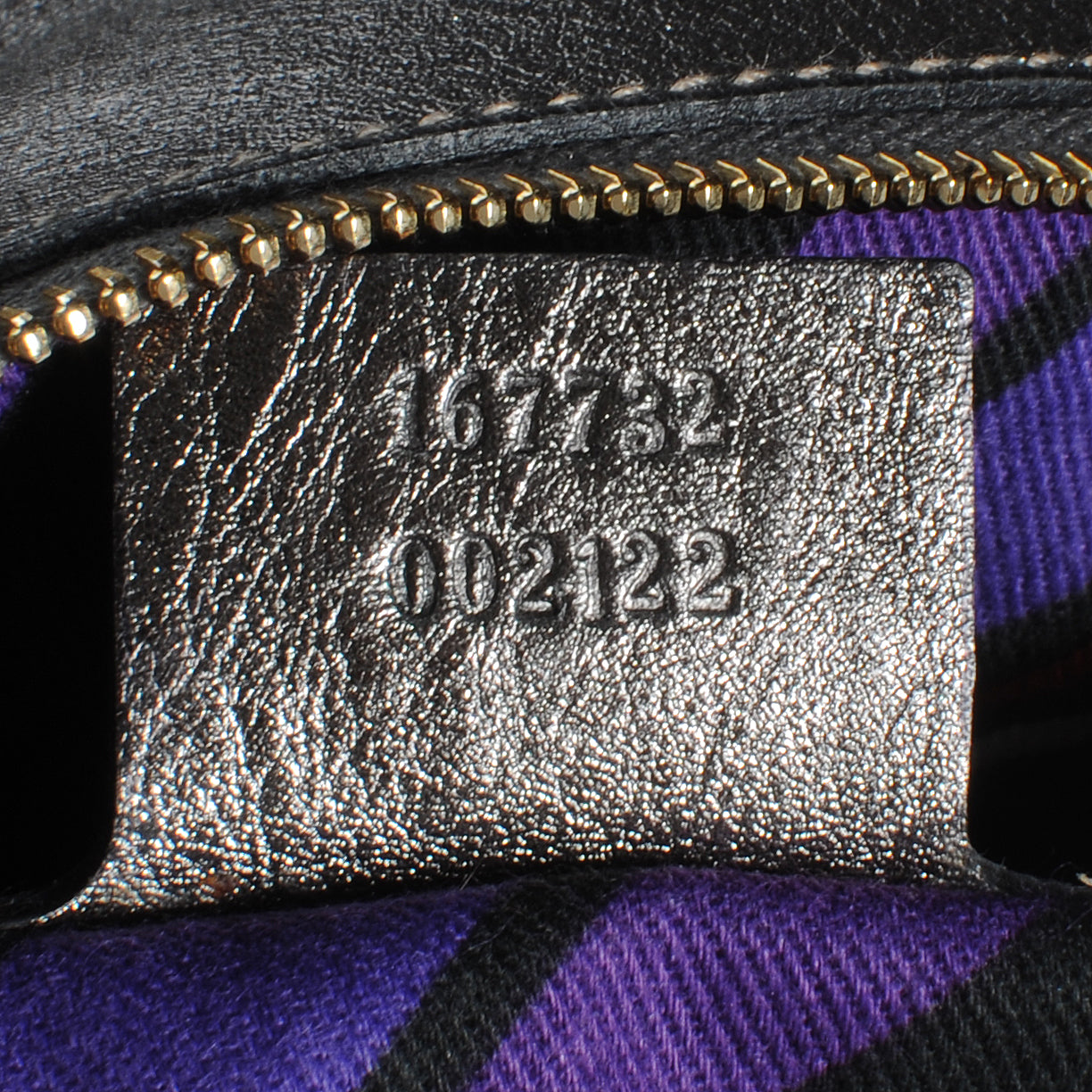 Gucci Guccissima Britt Tassel Shoulder Bag Gunmetal 6 of 8