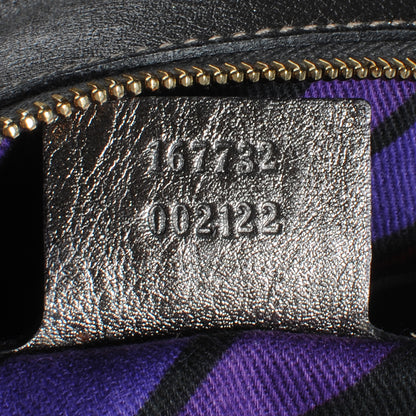 Gucci Guccissima Britt Tassel Shoulder Bag Gunmetal 6 of 8