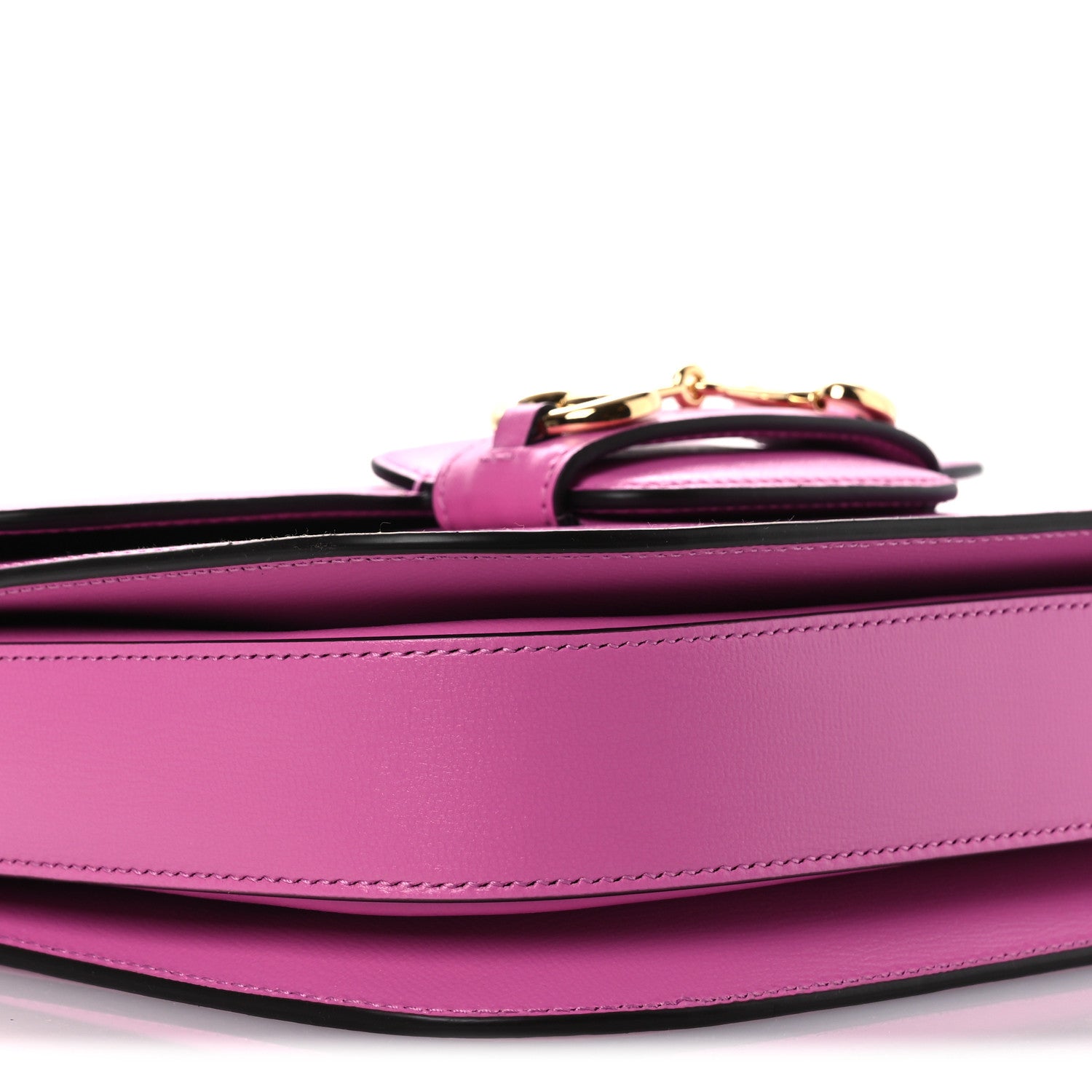 Gucci Azalea Calfskin Horsebit 1955 Shoulder Bag Libre Pink 9 of 11