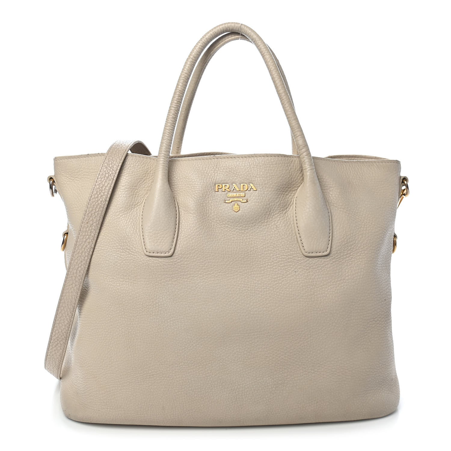 Prada Vitello Daino Shopping Tote Sabbia 1 of 19