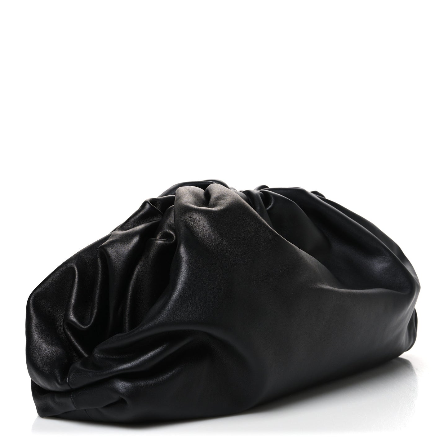 Smooth Butter Calf The Pouch Oversized Clutch Black
