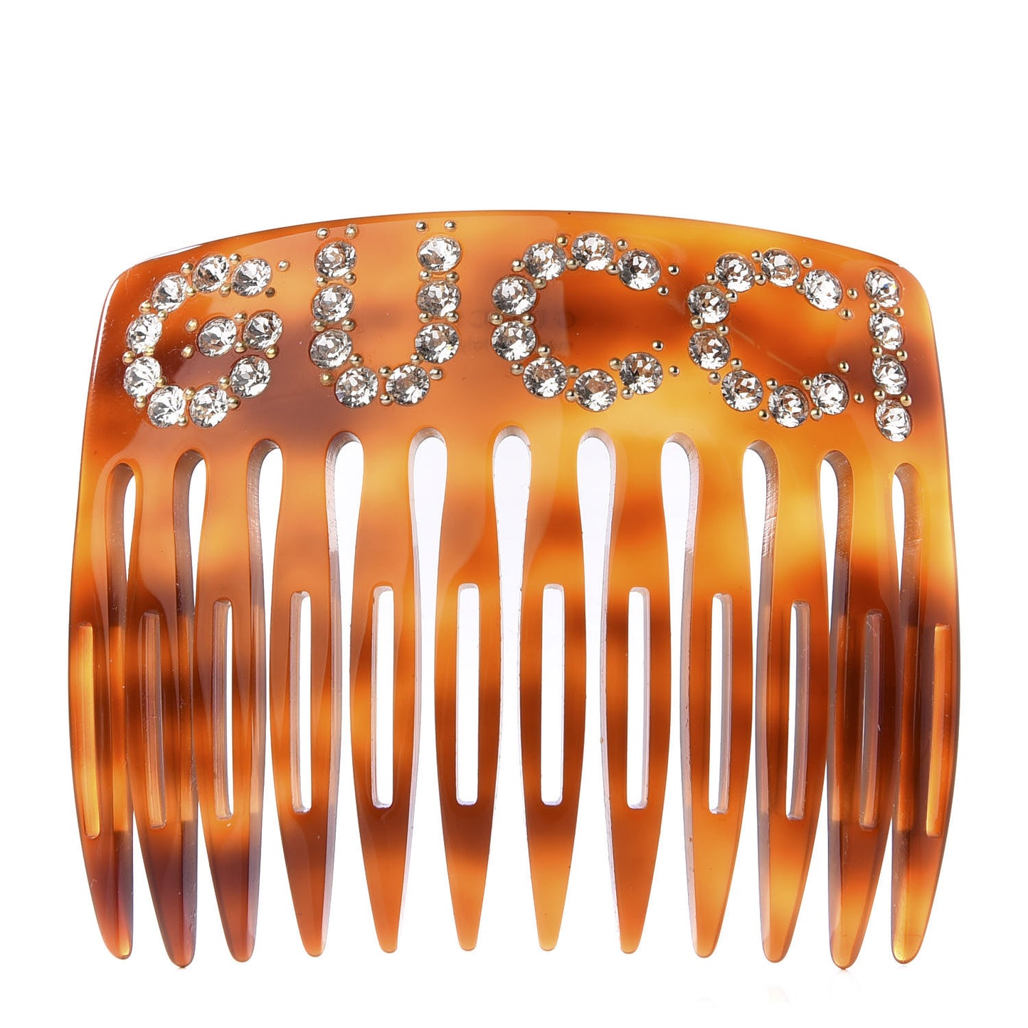 Resin Crystal Hair Comb Tortoiseshell